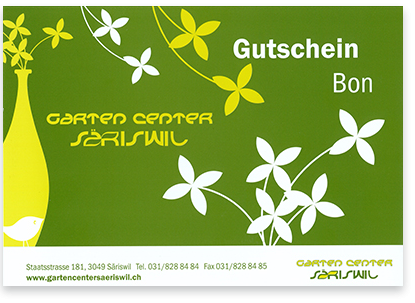 Garten Center Gutschein