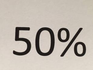 50% auf Weihnachtsdekorations- Artikel