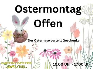 Ostermontag geöffnet