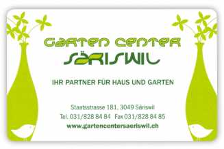 Garten Center Saeriswil Kundenkarte